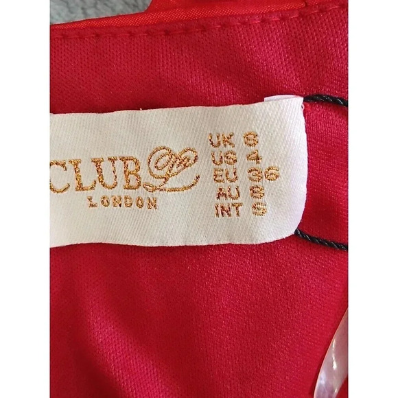 Elegant Red Mini Dress - Picture 10 of 11